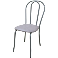 Стул для столовых UD_Вереск СМ7/6-05 карк сереб.металл, к/з серый К-03