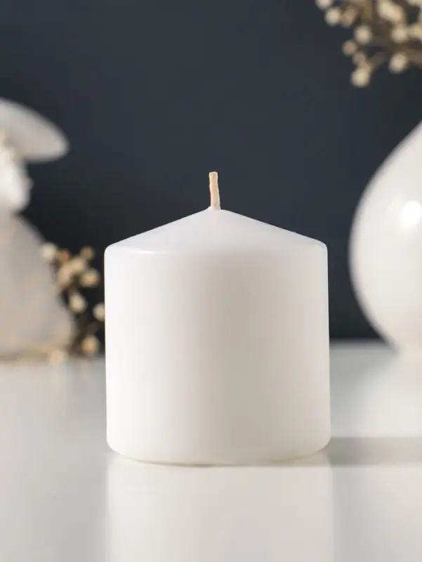 Свеча - цилиндр 6&times;6.5 см, белый