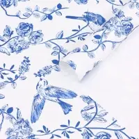 Пленка для цветов, "Весенний сад", бело-синий, 57х57 см