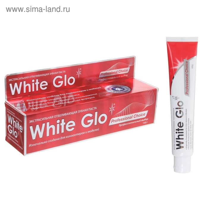Отбеливающая зубная паста White Glo, «Профессиональный выбор», 100 г Отбеливающая зубная паста White Glo, «Профессиональный выбор», 100 г
