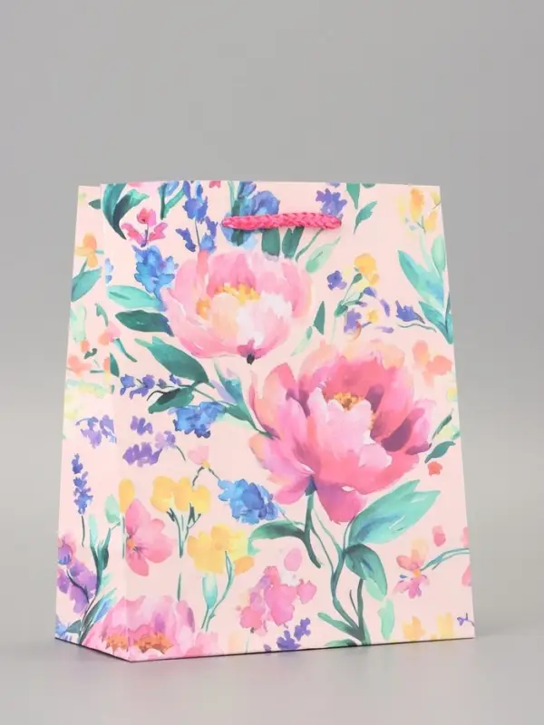 Пакет подарочный ламинированный Пакет подарочный ламинированный "Красота-нежность" 18×22.3×10 см