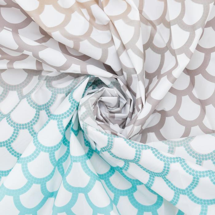 Штора для ванны Доляна «Чешуя», 180×180 см, EVA Штора для ванны Доляна «Чешуя», 180×180 см, EVA