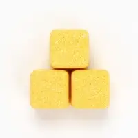 Бомбочки для ванны «Кубики», набор 3 шт x 70 г, аромат банановый коктейль, URAL LAB