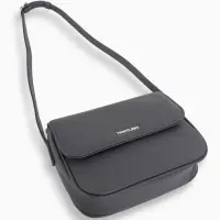 Сумка женская мессенджер TEXTURA на магните, 25&times;7.5&times;19 см, серая