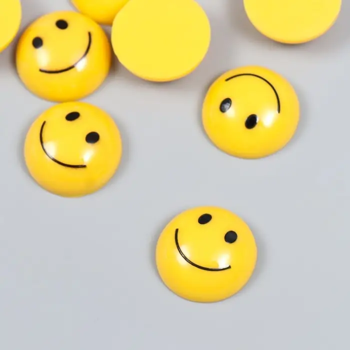 Декор для творчества пластик Декор для творчества пластик "Смайл" 0,9х2,3х2,3 см