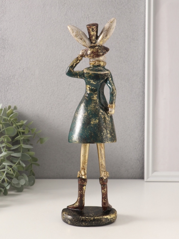 Сувенир полистоун Сувенир полистоун "Мистер зайчик в шляпе" 9х8х30 см