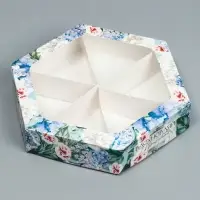 Коробка кондитерская, упаковка, «Вдохновляй красотой», 23 х 20 х 4 см