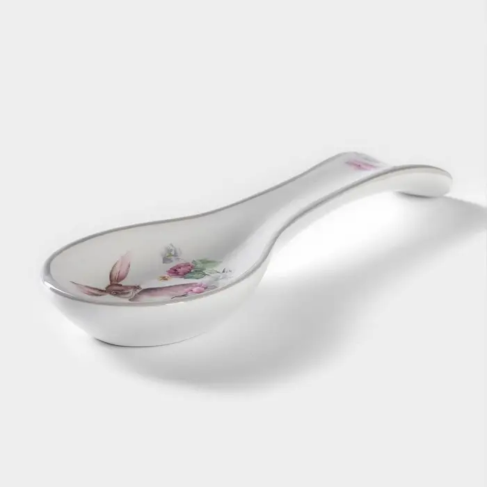 Подставка под ложку Доляна «Зайка», 22,3×7,1 см Подставка под ложку Доляна «Зайка», 22,3×7,1 см