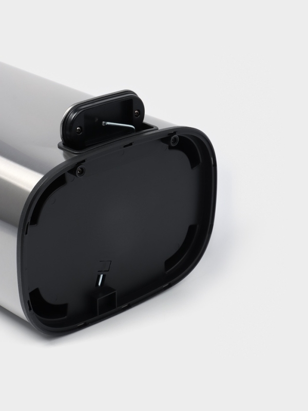 Ведро мусорное с педалью, 12л, нерж. сталь, цвет хром матовый Ведро мусорное с педалью, 12л, нерж. сталь, цвет хром матовый