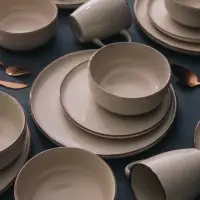 Тарелка Доляна &laquo;Альпийский крем&raquo;, d=27 см, керамика, бежевая