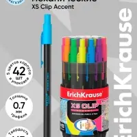 Карандаш механический ErichKrause. XS Clip Accent, 0.7 мм, НВ, МИКС