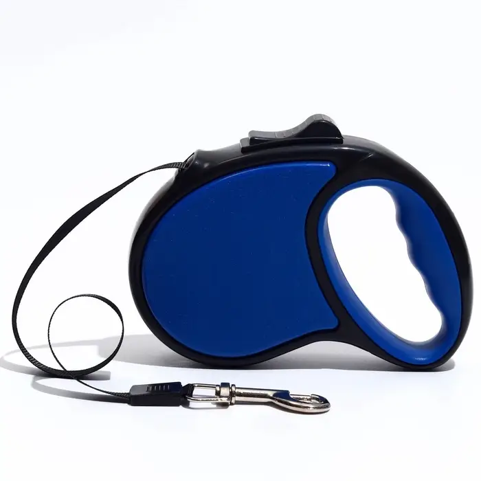 Рулетка &laquo;Стиль&raquo;, 3 м, до 15 кг, под кожу, чёрная, синяя