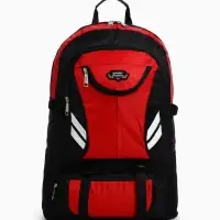 Рюкзак туристический 37 л, с карманами, с увеличением, 35&times;16&times;53/65 см, красный