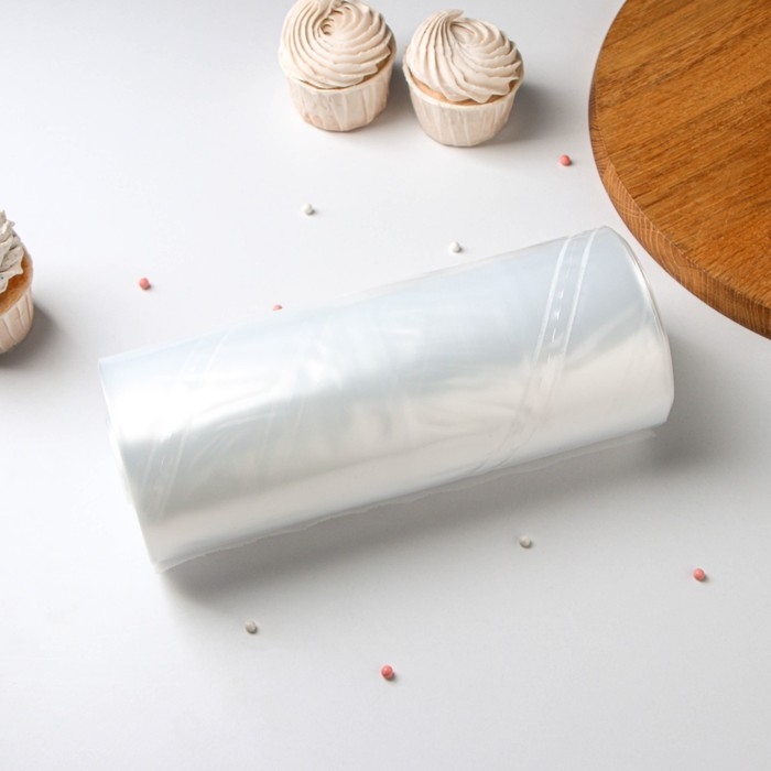 Мешок кондитерский, h=55 см, рулон 100 шт, 55×25 см, цвет прозрачный Мешок кондитерский, h=55 см, рулон 100 шт, 55×25 см, цвет прозрачный
