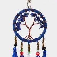 Брелок ловец снов "Древо" 19 см, цв. синий Брелок ловец снов "Древо" 19 см, цв. синий