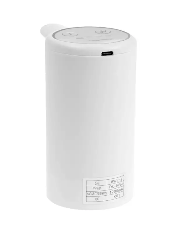 Помпа для воды Aqua Work А2, электрическая, 6 В, 1200 мАч, Type-C, белая