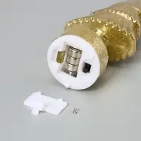 Светодиодная фигура &laquo;Ёлочка золотистая&raquo;, 1 LED, 15&times;6 см, от батареек AG13&times;3, свечение тёплое белое