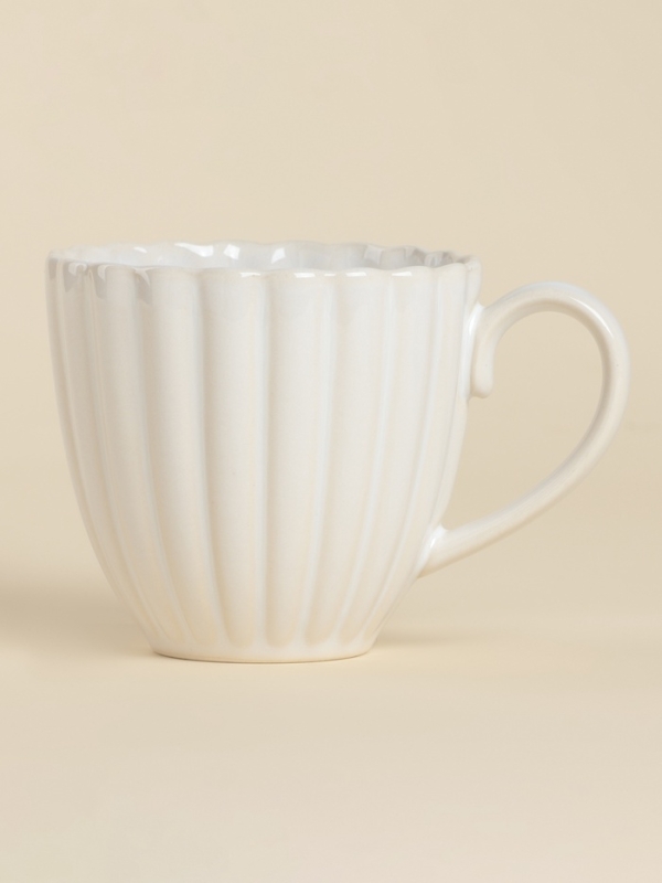 Набор кружек 2 шт  SL Home "Нимфея" 300 мл, цвет теплый белый