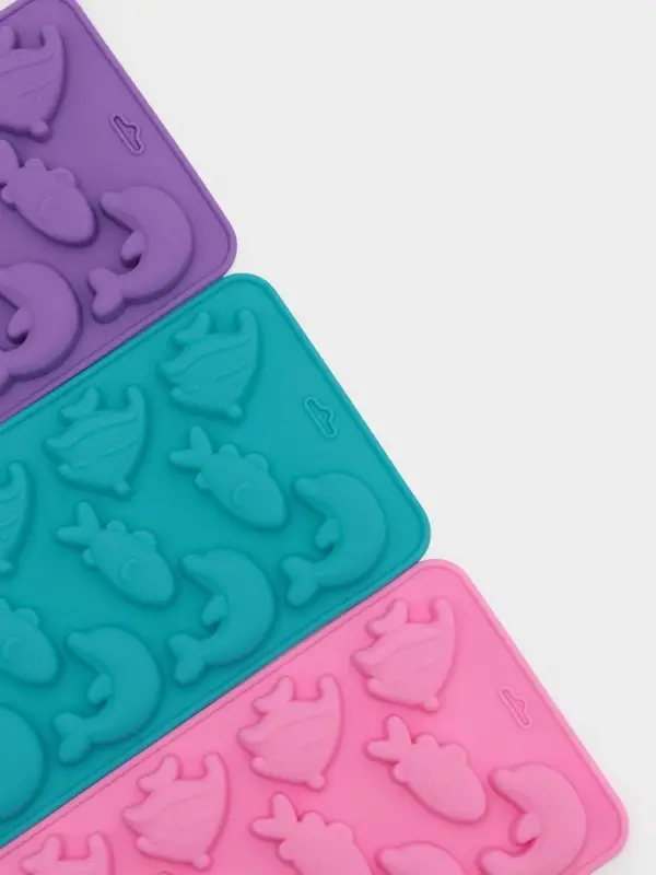 Форма для конфет и шоколада Доляна &laquo;Подводный мир&raquo;, силикон, 21&times;10&times;1 см, 15 ячеек (3&times;3.5 см), МИКС