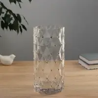 Ваза «Милагрос», сеточка, 24.5×11.5 см, стекло, прозрачная
