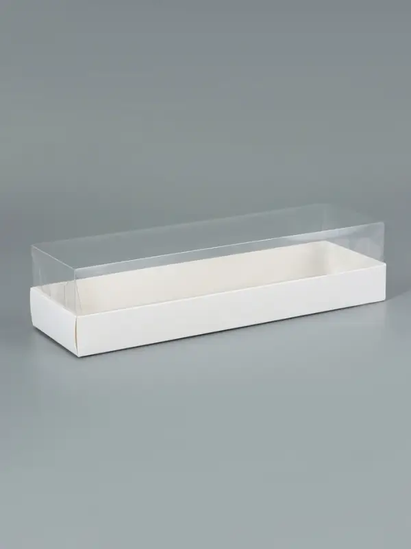 Коробка для муссовых пирожных, белый, 26&times;8.5&times;6 см