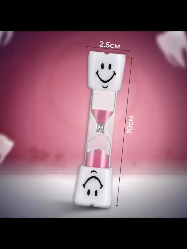 Часы песочные &laquo;Зубик&raquo; на 10 минут, 9&times;2.1 см, розовые