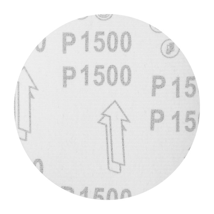 Круг абразивный шлифовальный под  Круг абразивный шлифовальный под "липучку" ТУНДРА, 125 мм, Р1500, 10 шт.