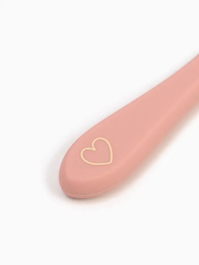 Тарелка детская на присоске и ложка, розовый, Mum&Baby Тарелка детская на присоске и ложка, розовый, Mum&Baby