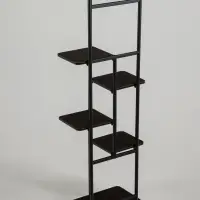 Подставка для цветов Greengo, 6 полок, 36&times;23&times;106 см, напольная, каркас металл, полки МДФ, чёрная