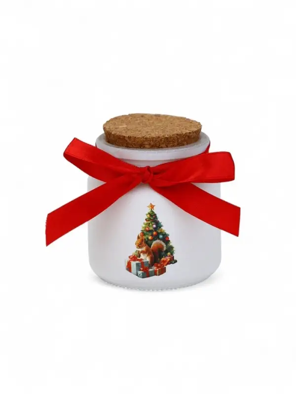 Ароматическая свеча в матовом стакане «Новогоднего уюта и тепла», аромат мандарин Ароматическая свеча в матовом стакане «Новогоднего уюта и тепла», аромат мандарин