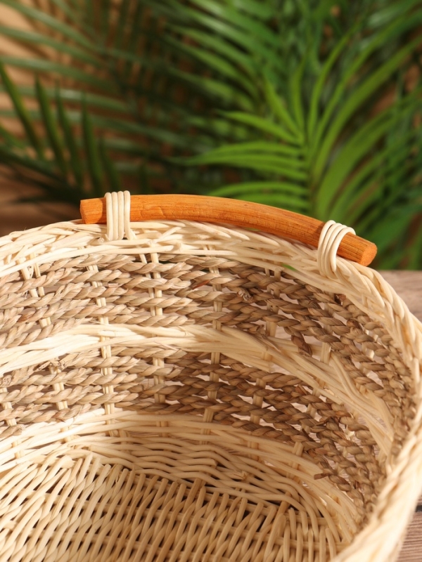 Корзина плетеная 32x25x11 см, ротанг