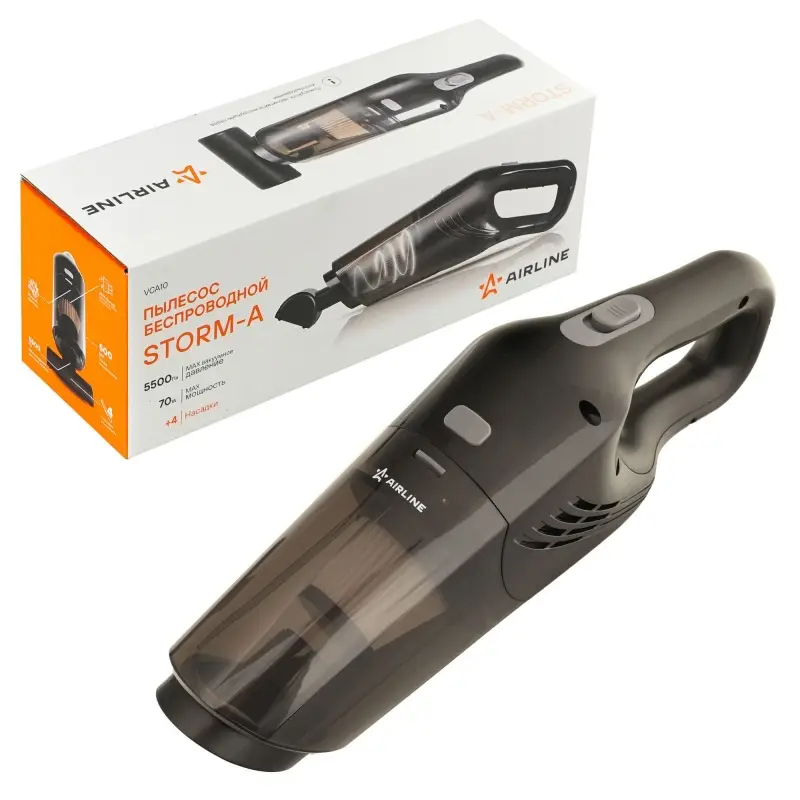 Пылесос аккумуляторный STORM-A 5500PA в сумке (70W, 0.5л, 2000 mAh)