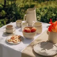 Чайная пара SL Home &laquo;Райяс&raquo;, 2 предмета: чашка 230 мл, блюдце d=12.5 см, керамика, бежевая