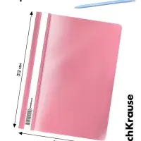 Папка-скоросшиватель А4, 180 мкм, ErichKrause Diagonal Pastel, с перфорацией, с тиснением &laquo;диагональ&raquo;, микс