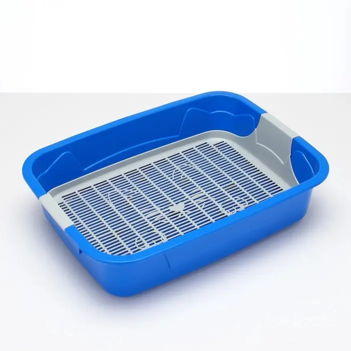 Туалет с сеткой, 44&times;33&times;11.5 см, синий, серый