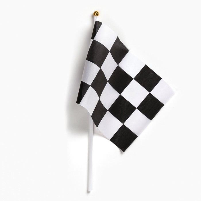 Флаг Гонок, финишный, формула 1, набор 10 шт, 14 х 21 см, полиэстер Флаг Гонок, финишный, формула 1, набор 10 шт, 14 х 21 см, полиэстер