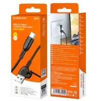 Кабель BX91 USB Type-C 1M 3A Borofone черный