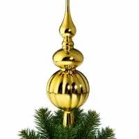 Верхушка на ёлку &laquo;Комета&raquo; классик, 32 см, золотистая