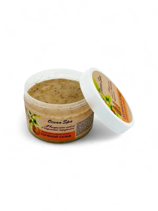 Скраб для тела соляной с маслами Ocean Spa кофейный кардамон и миндальное масло, 350 г Скраб для тела соляной с маслами Ocean Spa кофейный кардамон и миндальное масло, 350 г