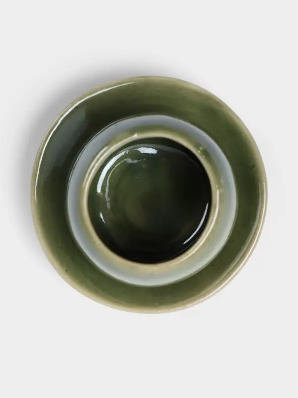 Соусник &laquo;Чашка&raquo;, 8.5&times;8.5&times;6 см, керамика, зелёный