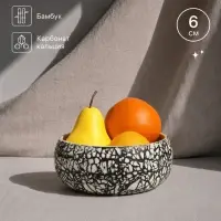 Ваза для фруктов, 15&times;15&times;6 см, бамбук