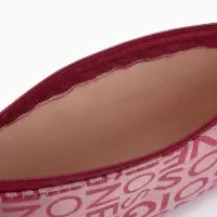 Косметичка - пенал на молнии, маленькая, с рисунком, бордовая