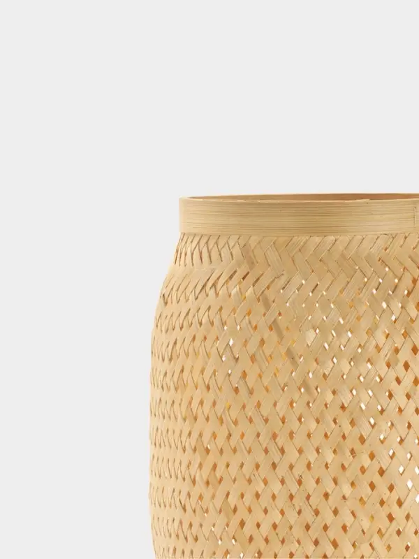 Корзинка плетёная из бамбука, 20&times;20&times;28 см