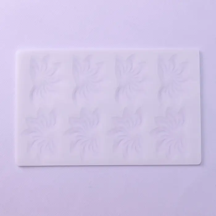 Форма для шоколада «Веер», силикон, 8 ячеек, 20×13×0.1 см, прозрачная