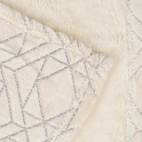 Плед микрофибра Luscan, фольга бежевый 200х220