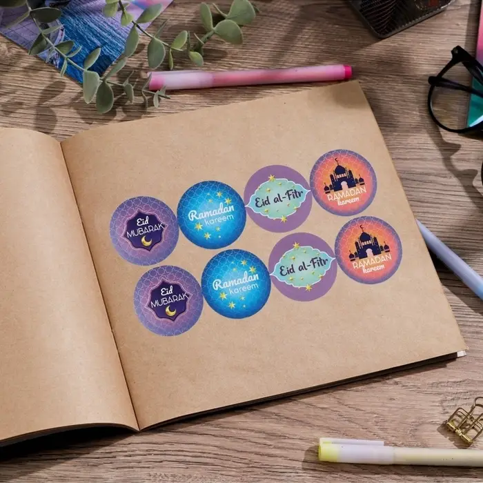 Наклейки для бизнеса и подарков &laquo;Светлый праздник Рамадан&raquo;, 40 шт., 4&times;4 см