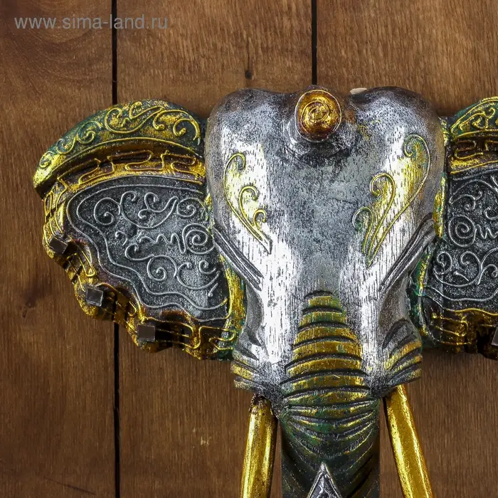 Панно настенное Панно настенное "Голова слона" 27х12х30 см