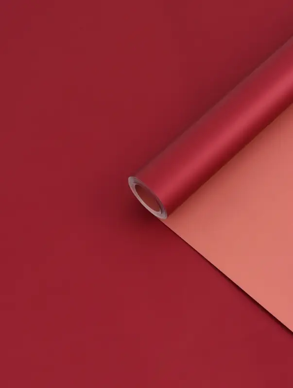 Пленка матовая для цветов, красный, коралловый, 0.58&times;10 м