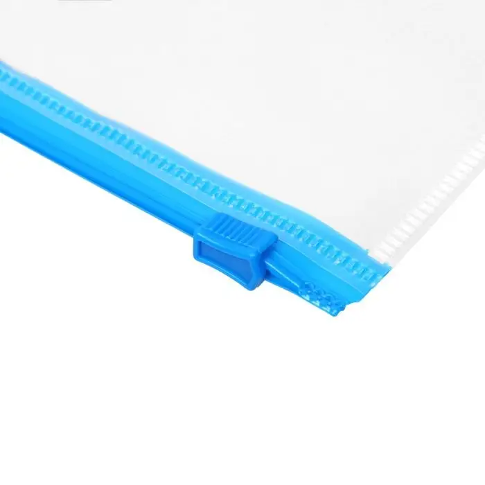 Папка-конверт на ZIP-молнии A5, 150 мкм, Calligrata, прозрачная, синяя молния Папка-конверт на ZIP-молнии A5, 150 мкм, Calligrata, прозрачная, синяя молния