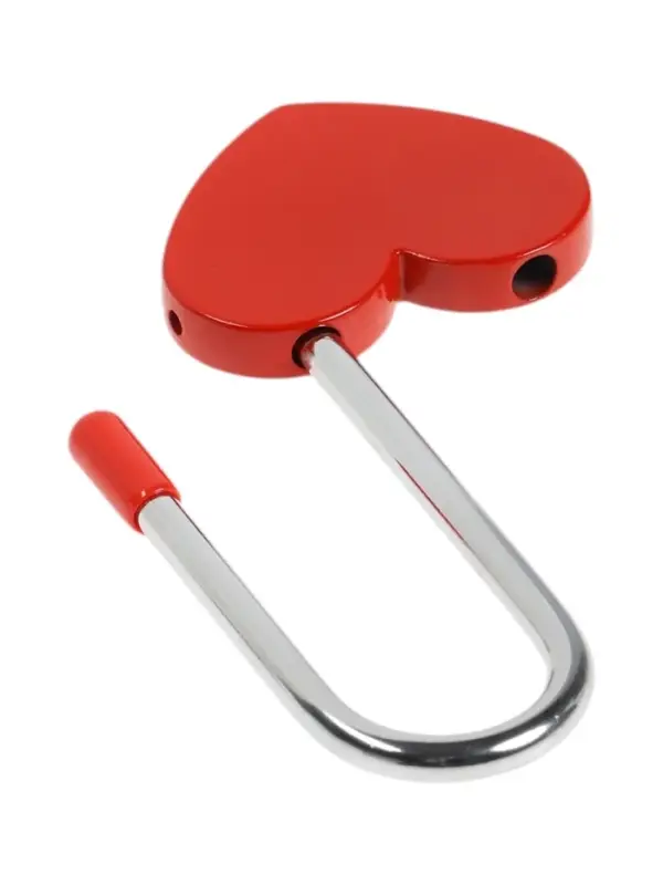 Замок навесной ТУНДРА Сердечко, сувенирный, цвет красный